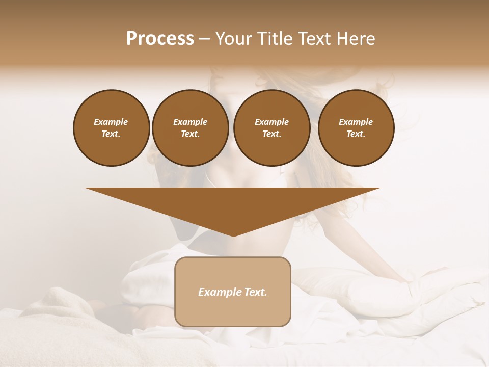 Woman With Woman In Bed PowerPoint Template