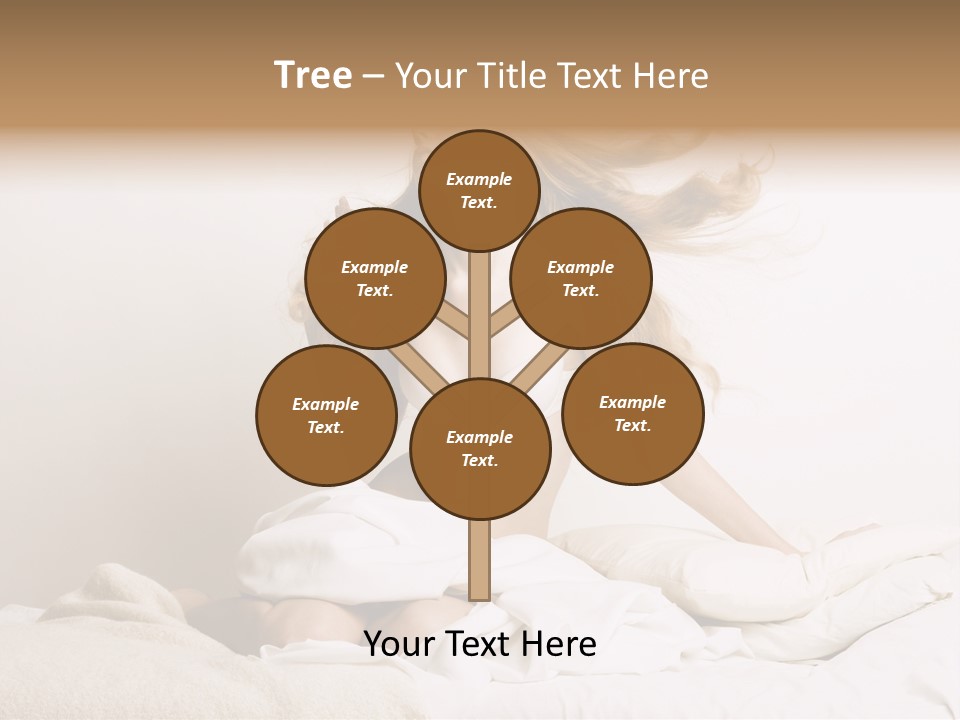 Woman With Woman In Bed PowerPoint Template