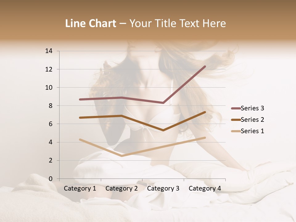 Woman With Woman In Bed PowerPoint Template