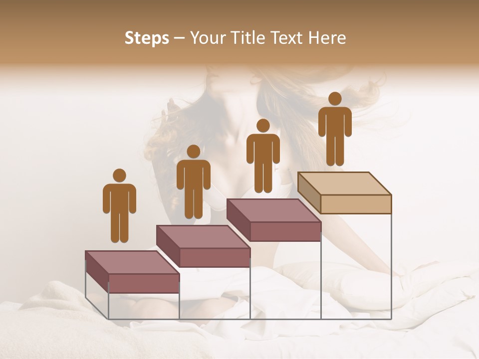 Woman With Woman In Bed PowerPoint Template