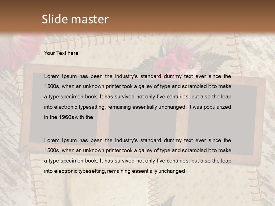 Album Photo Frame PowerPoint Template