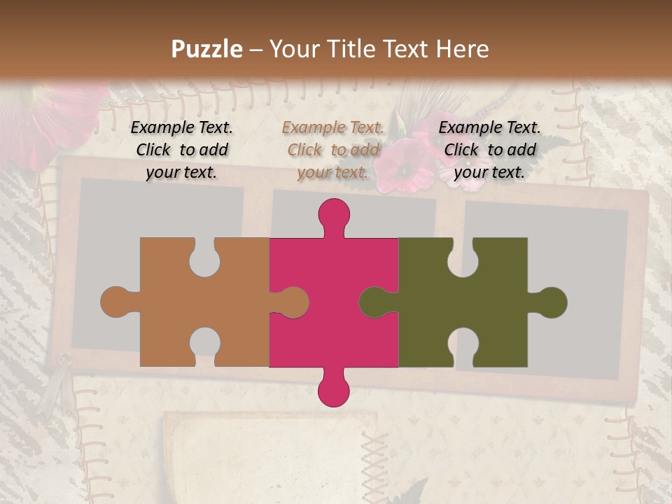 Album Photo Frame PowerPoint Template