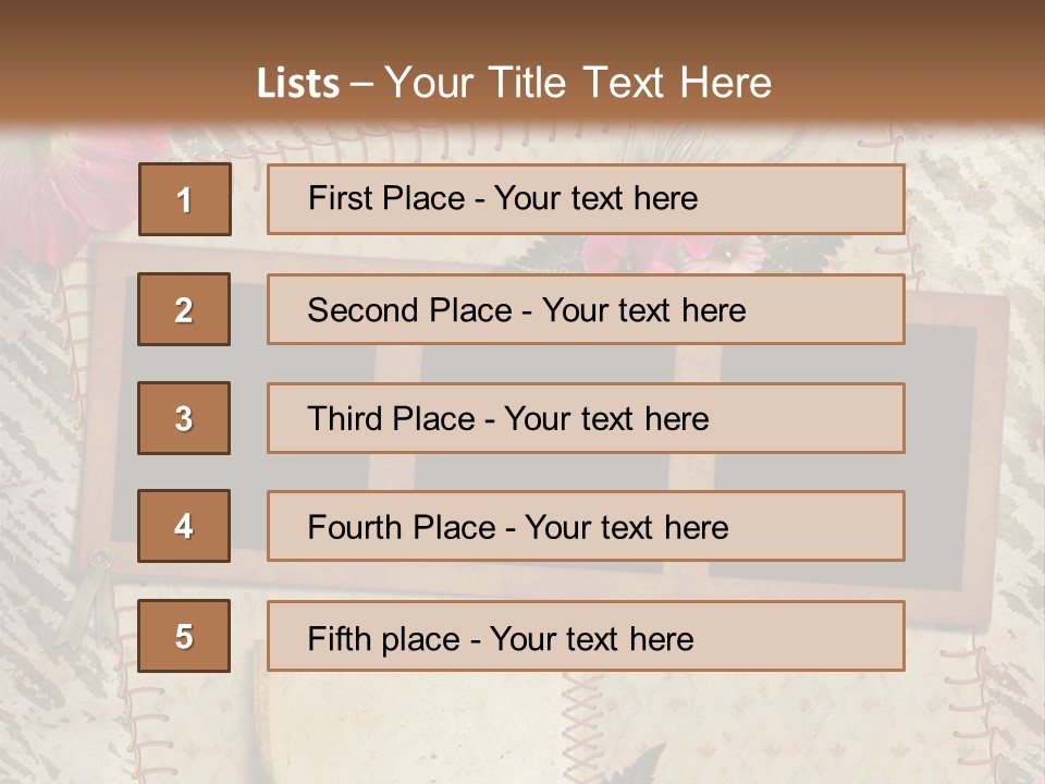 Album Photo Frame PowerPoint Template