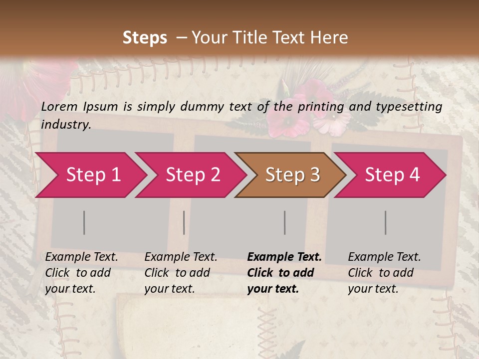 Album Photo Frame PowerPoint Template