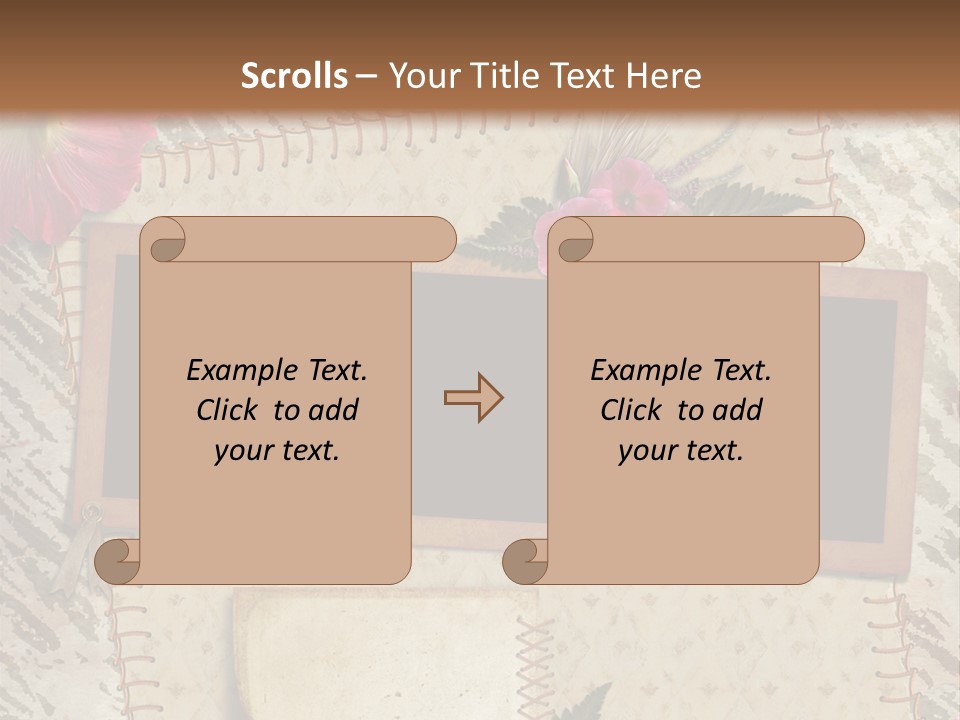 Album Photo Frame PowerPoint Template