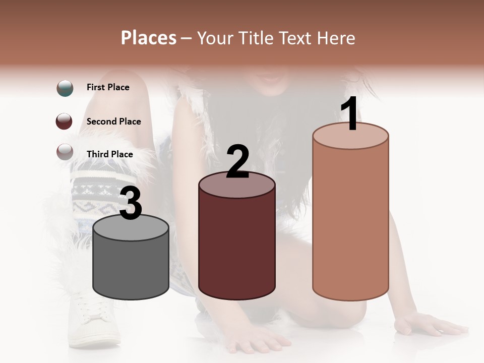 Snowflake Young Cold PowerPoint Template