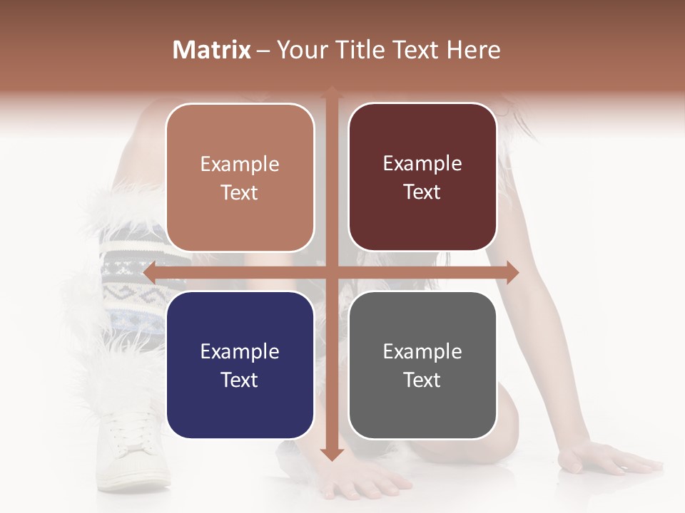 Snowflake Young Cold PowerPoint Template