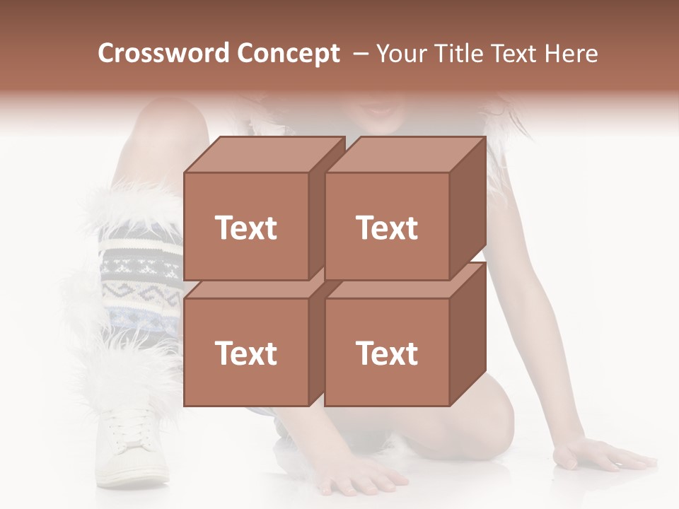 Snowflake Young Cold PowerPoint Template