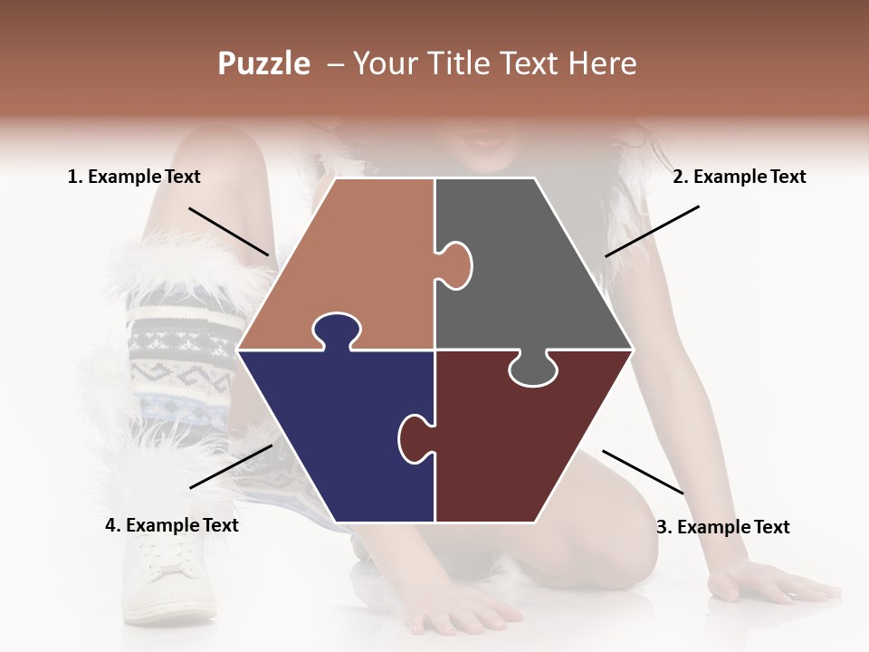 Snowflake Young Cold PowerPoint Template