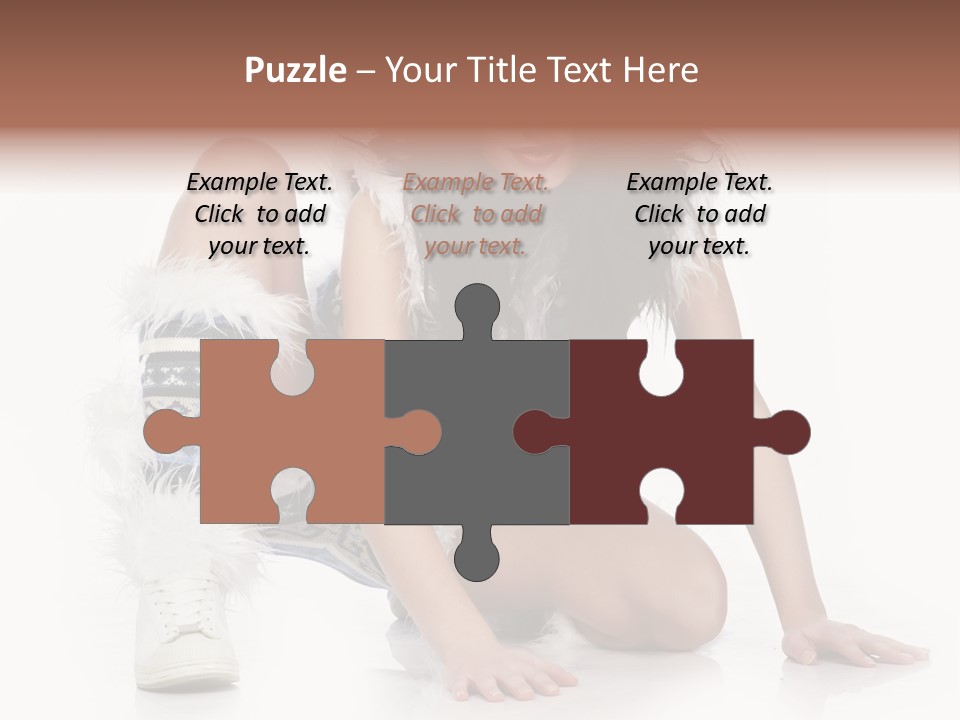 Snowflake Young Cold PowerPoint Template