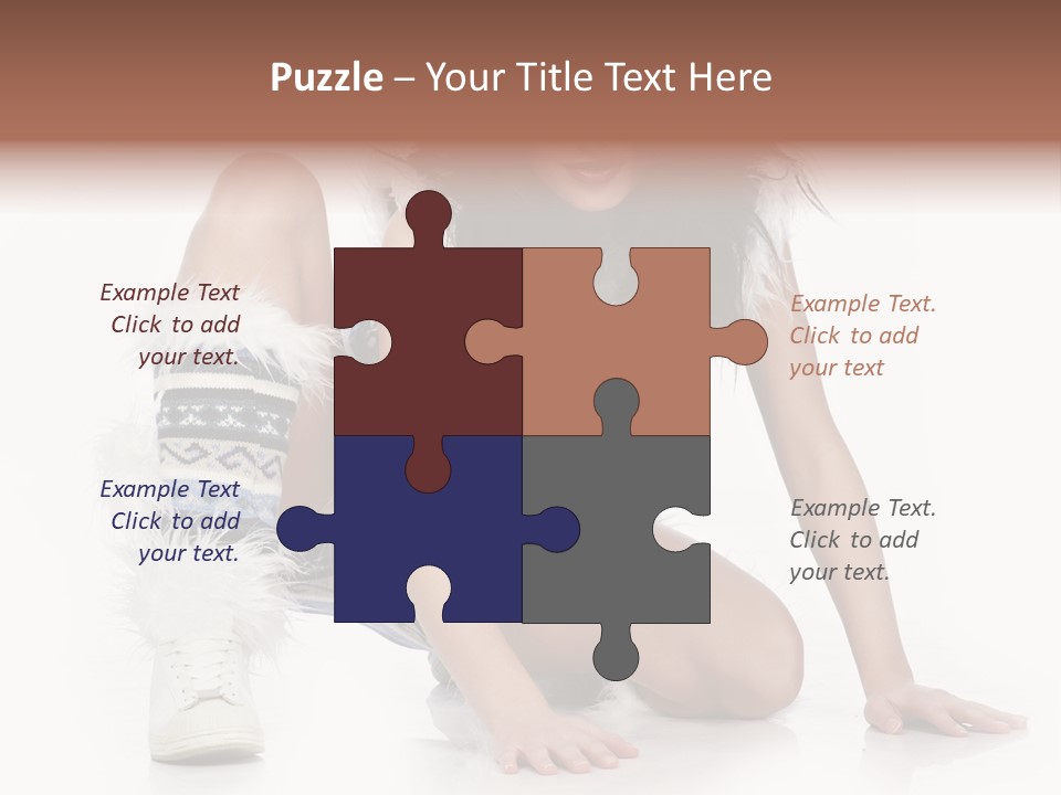 Snowflake Young Cold PowerPoint Template