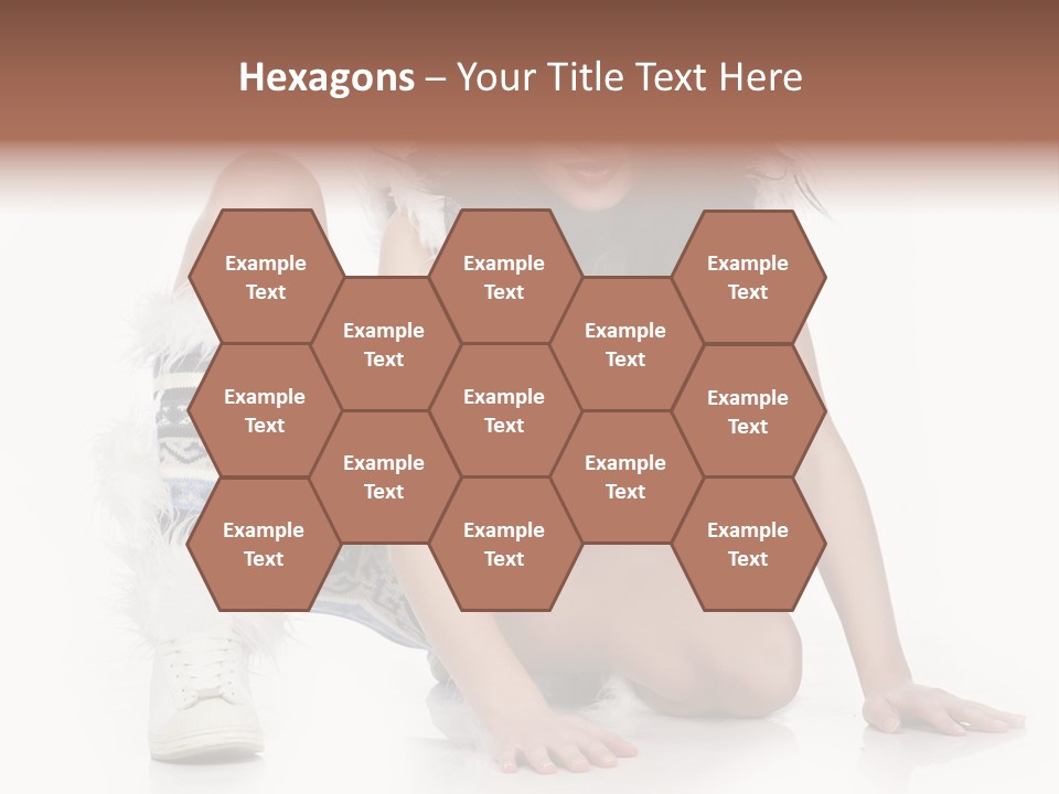 Snowflake Young Cold PowerPoint Template