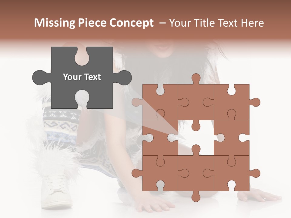 Snowflake Young Cold PowerPoint Template