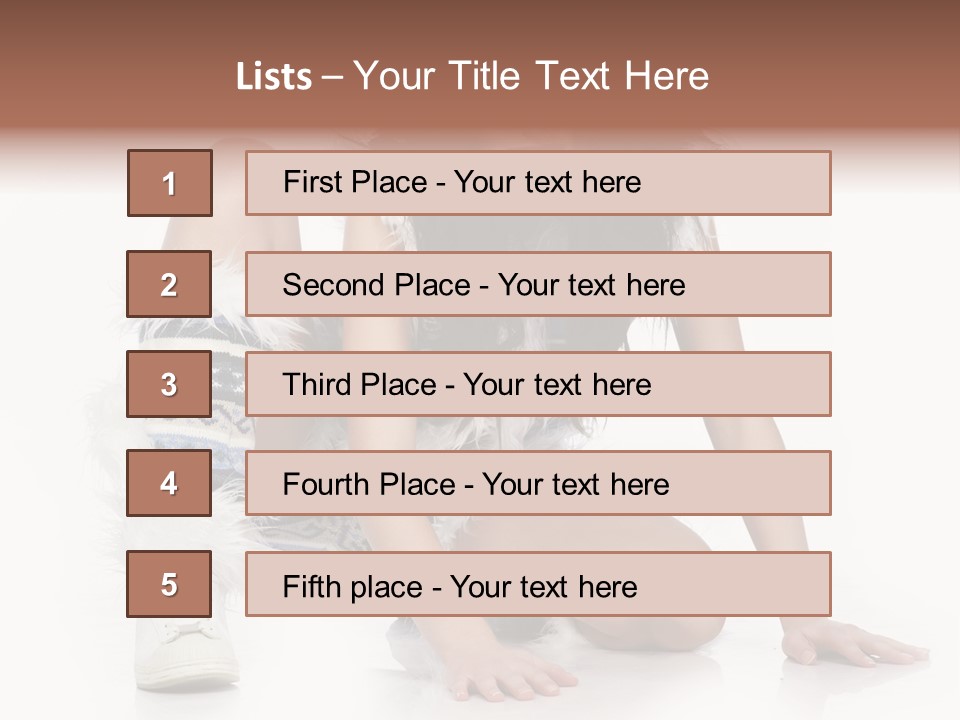 Snowflake Young Cold PowerPoint Template