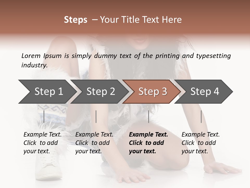 Snowflake Young Cold PowerPoint Template