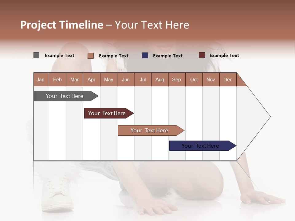 Snowflake Young Cold PowerPoint Template