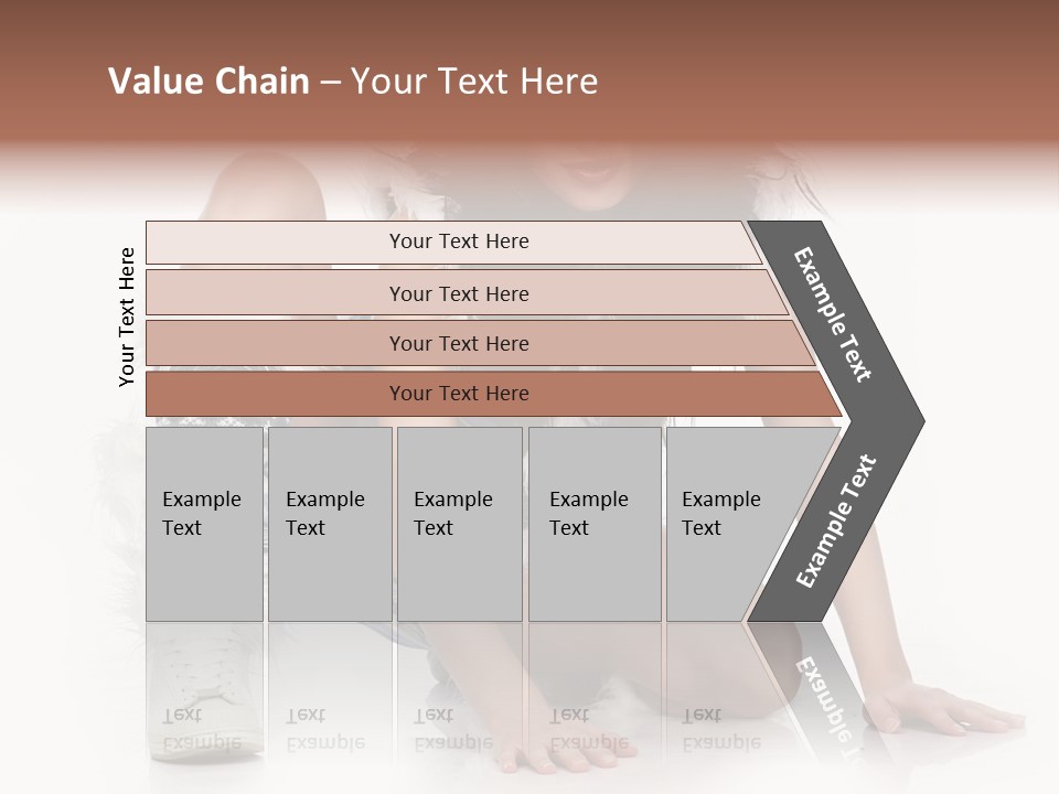 Snowflake Young Cold PowerPoint Template