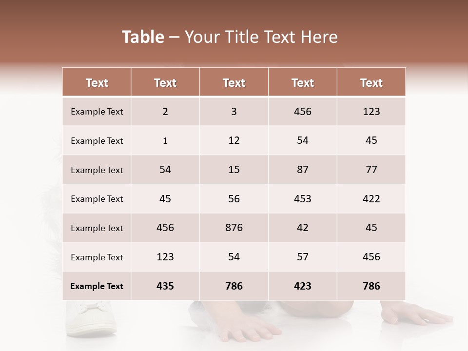 Snowflake Young Cold PowerPoint Template