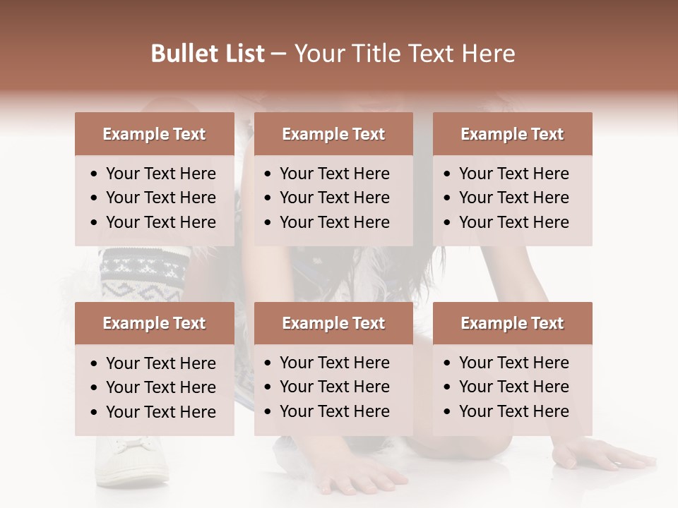 Snowflake Young Cold PowerPoint Template