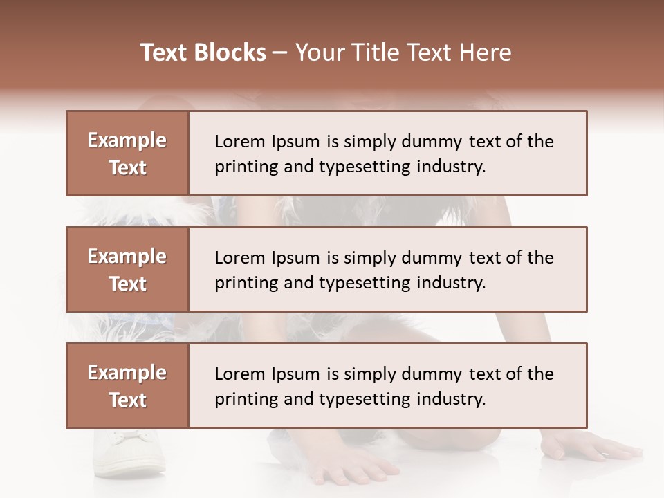 Snowflake Young Cold PowerPoint Template
