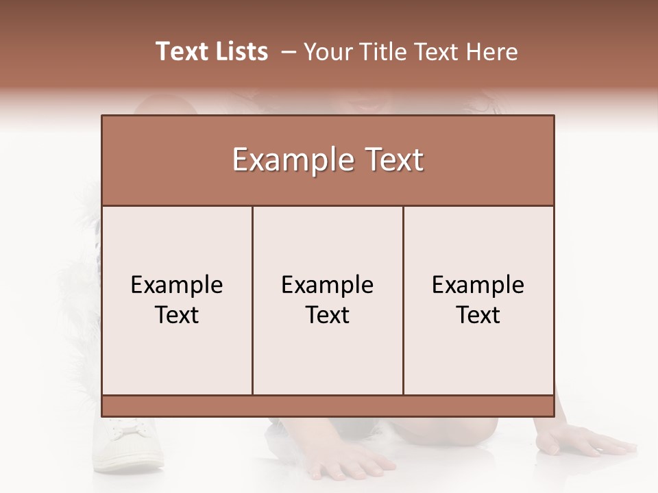 Snowflake Young Cold PowerPoint Template