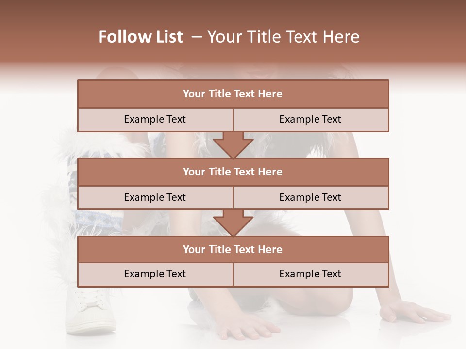 Snowflake Young Cold PowerPoint Template