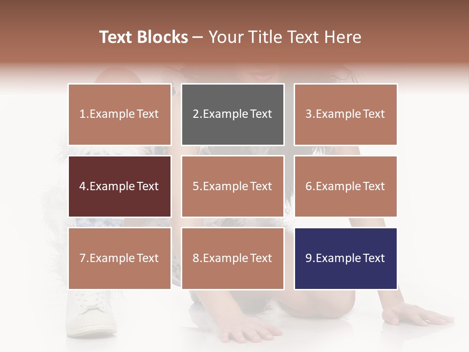 Snowflake Young Cold PowerPoint Template