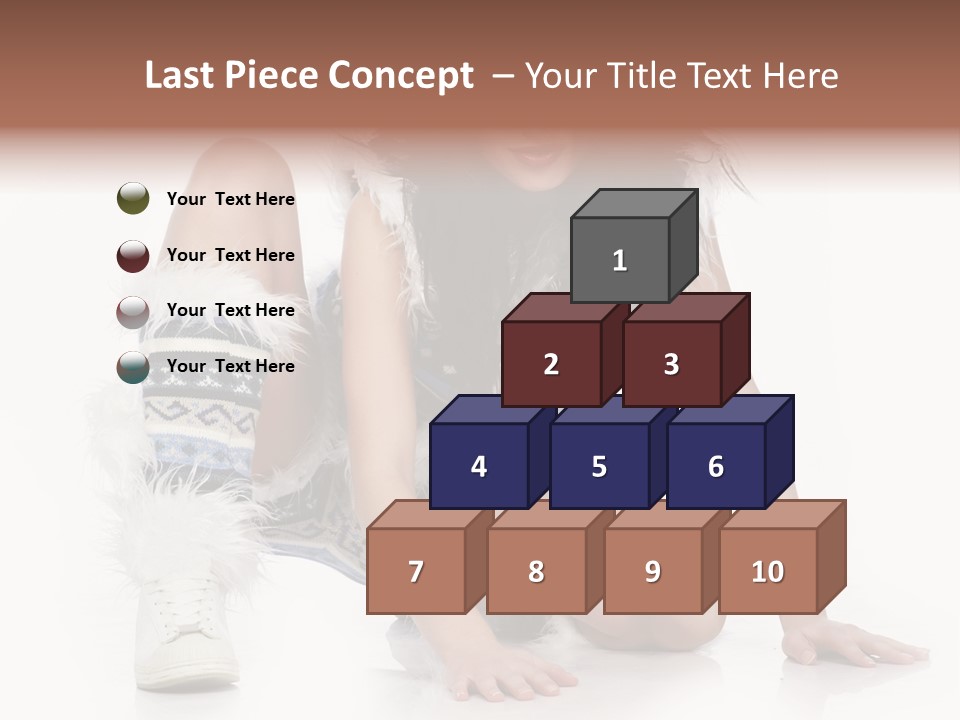 Snowflake Young Cold PowerPoint Template