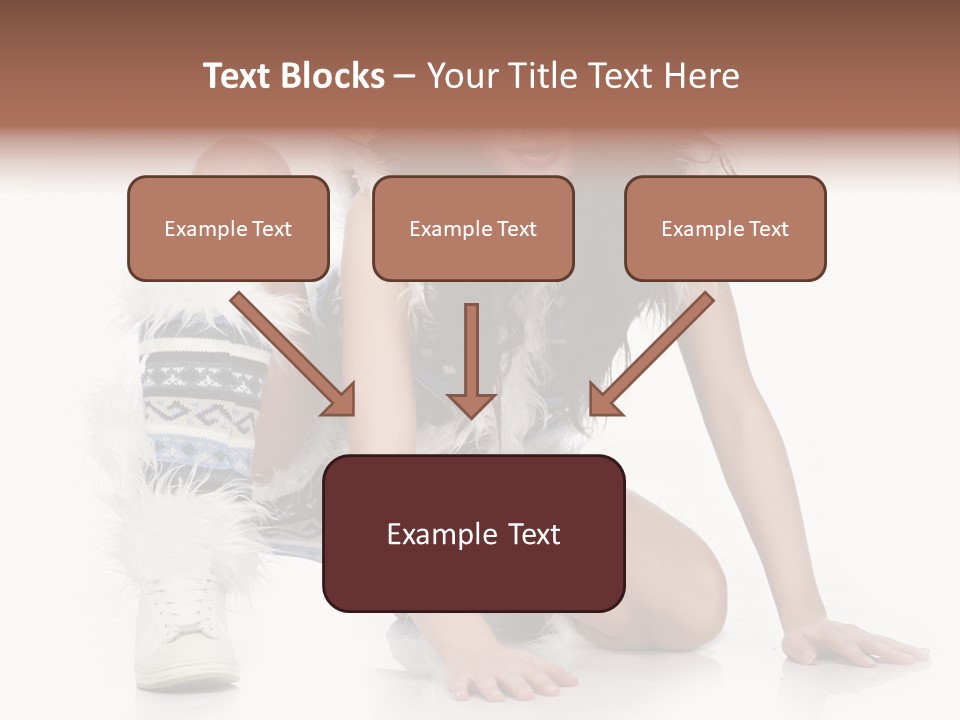 Snowflake Young Cold PowerPoint Template