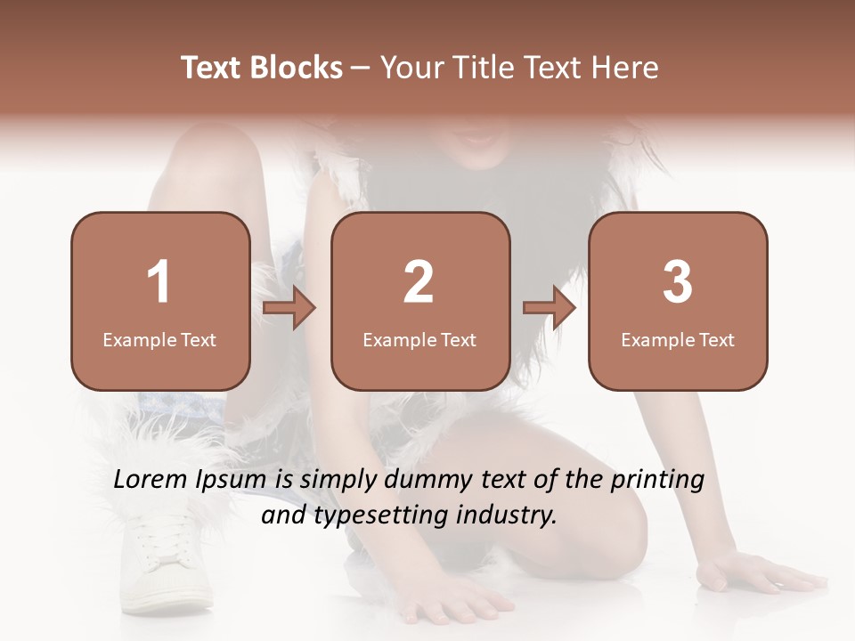 Snowflake Young Cold PowerPoint Template
