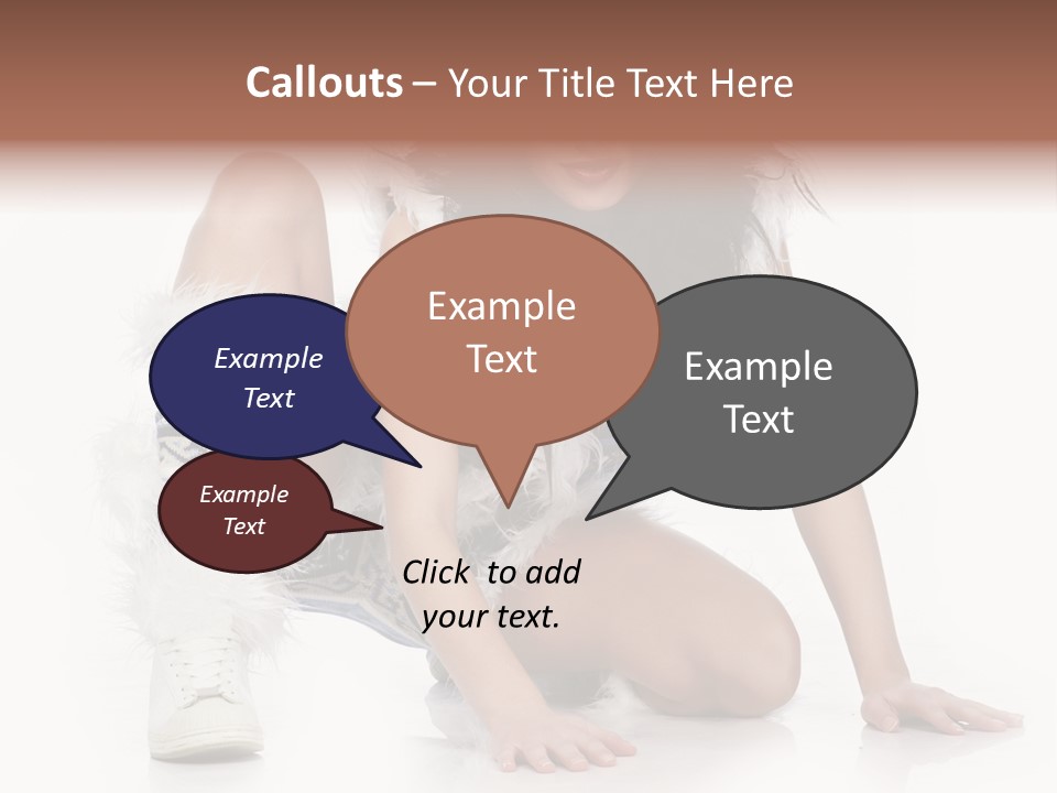 Snowflake Young Cold PowerPoint Template