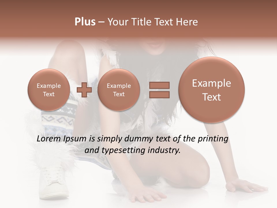 Snowflake Young Cold PowerPoint Template