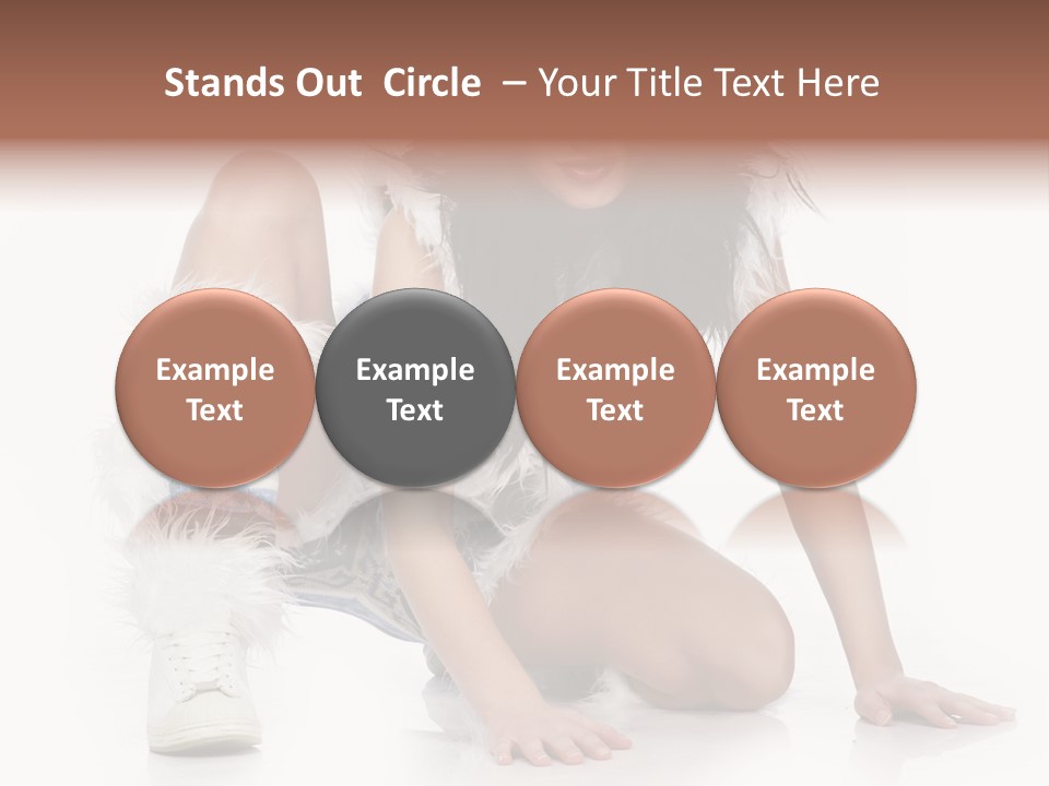 Snowflake Young Cold PowerPoint Template