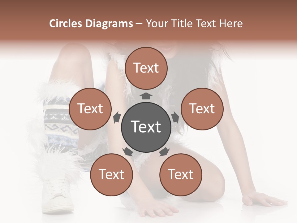 Snowflake Young Cold PowerPoint Template