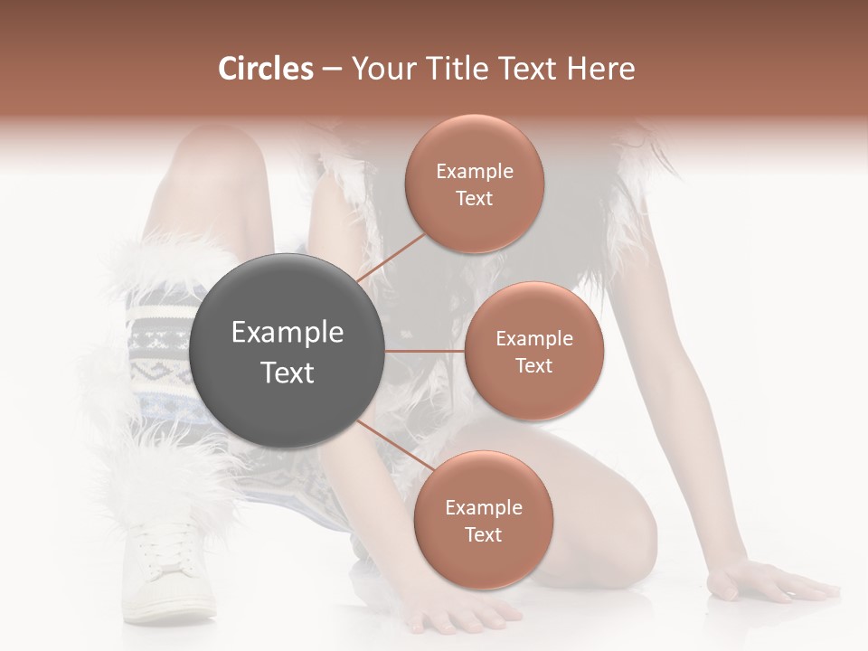 Snowflake Young Cold PowerPoint Template