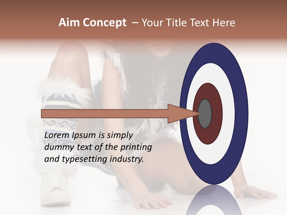 Snowflake Young Cold PowerPoint Template