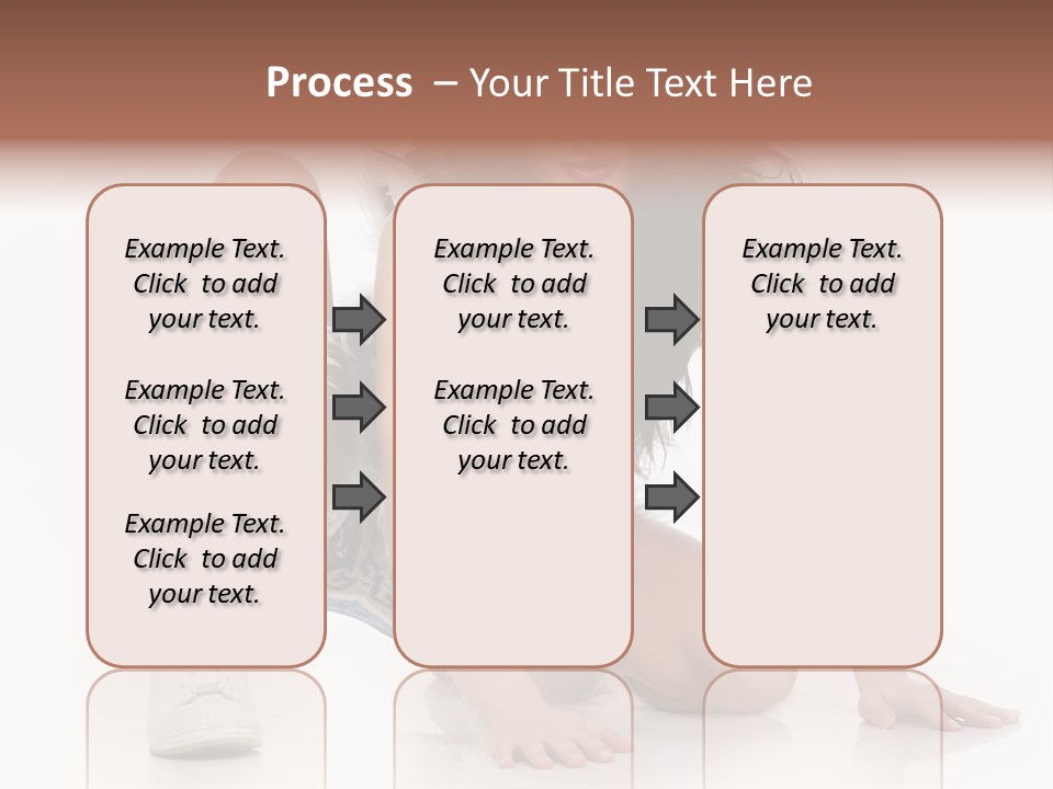 Snowflake Young Cold PowerPoint Template