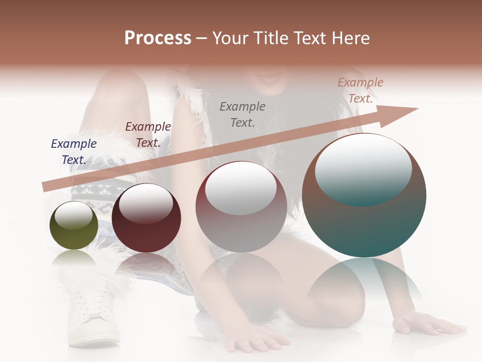 Snowflake Young Cold PowerPoint Template