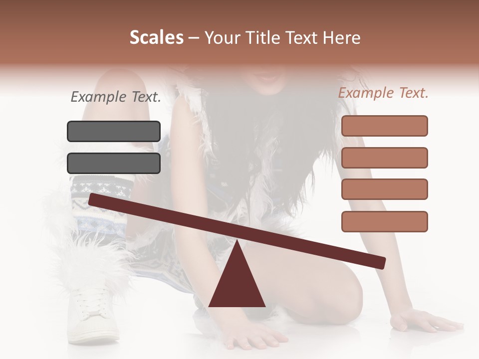 Snowflake Young Cold PowerPoint Template