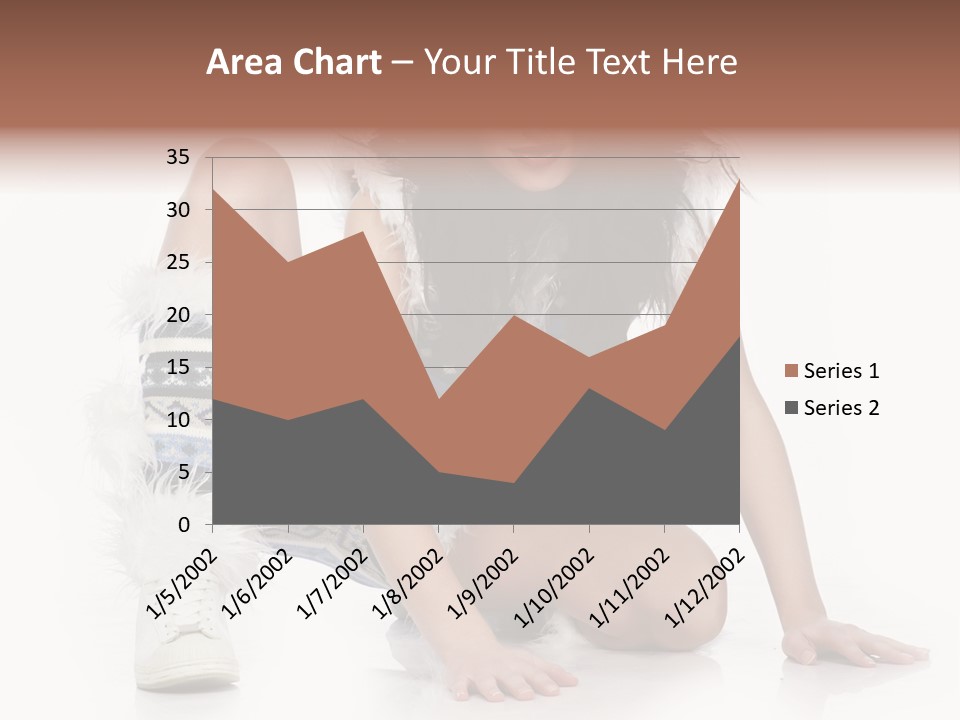 Snowflake Young Cold PowerPoint Template
