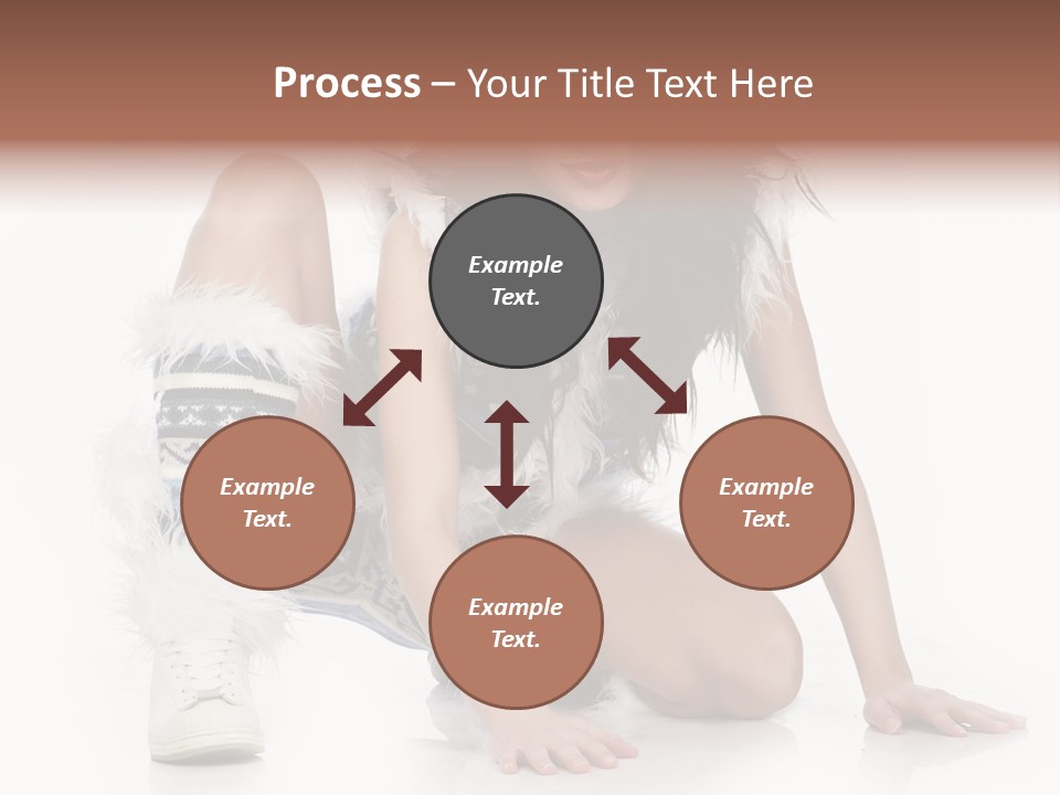 Snowflake Young Cold PowerPoint Template