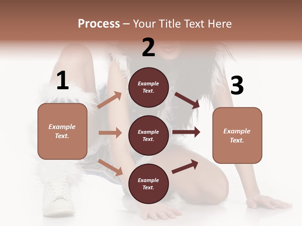 Snowflake Young Cold PowerPoint Template