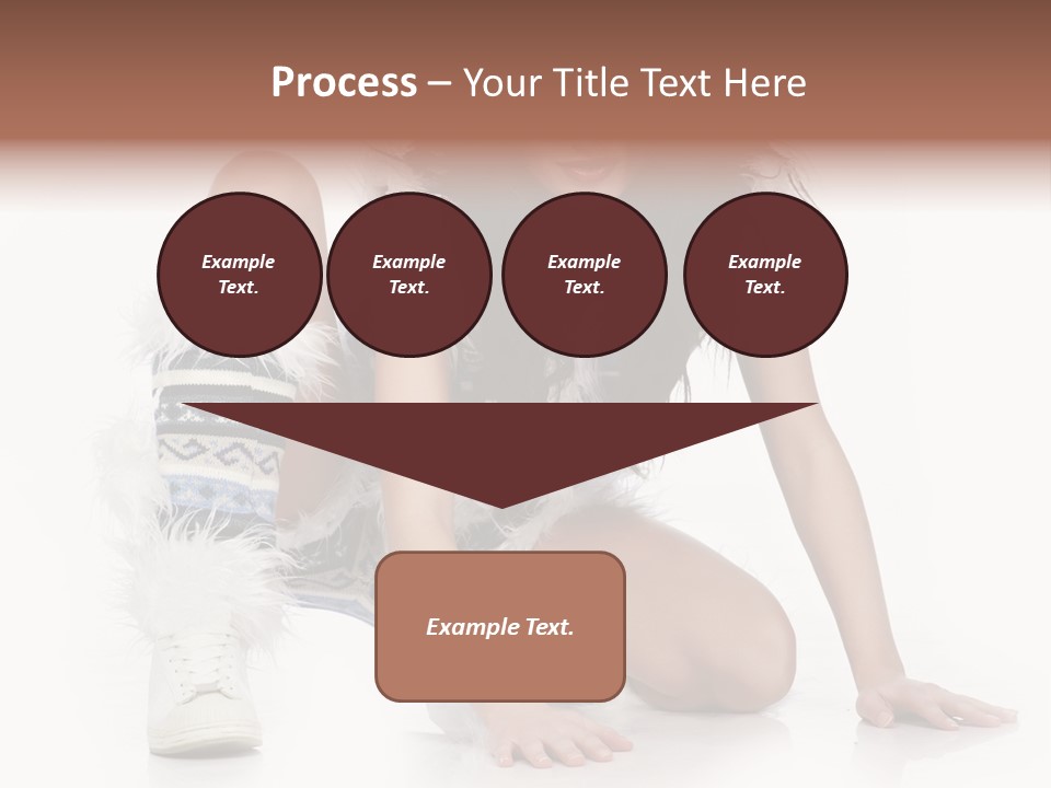 Snowflake Young Cold PowerPoint Template