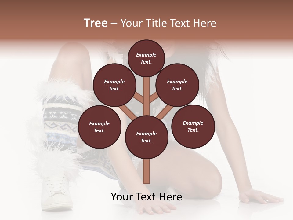 Snowflake Young Cold PowerPoint Template