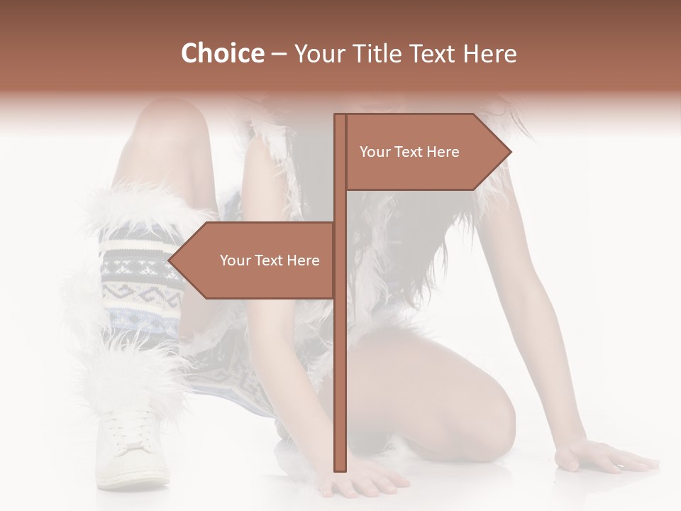 Snowflake Young Cold PowerPoint Template