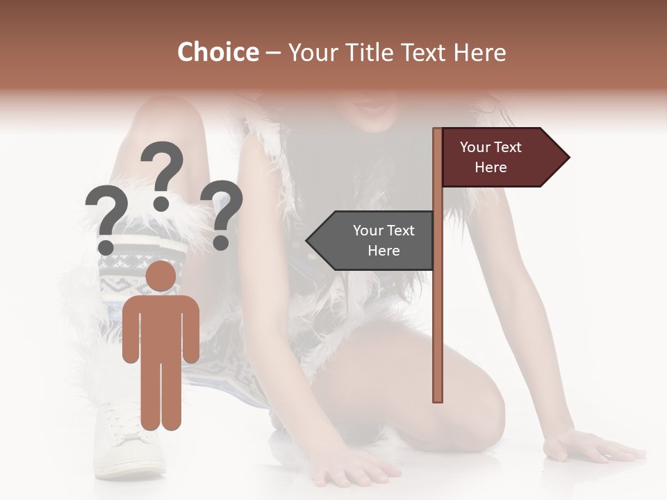 Snowflake Young Cold PowerPoint Template