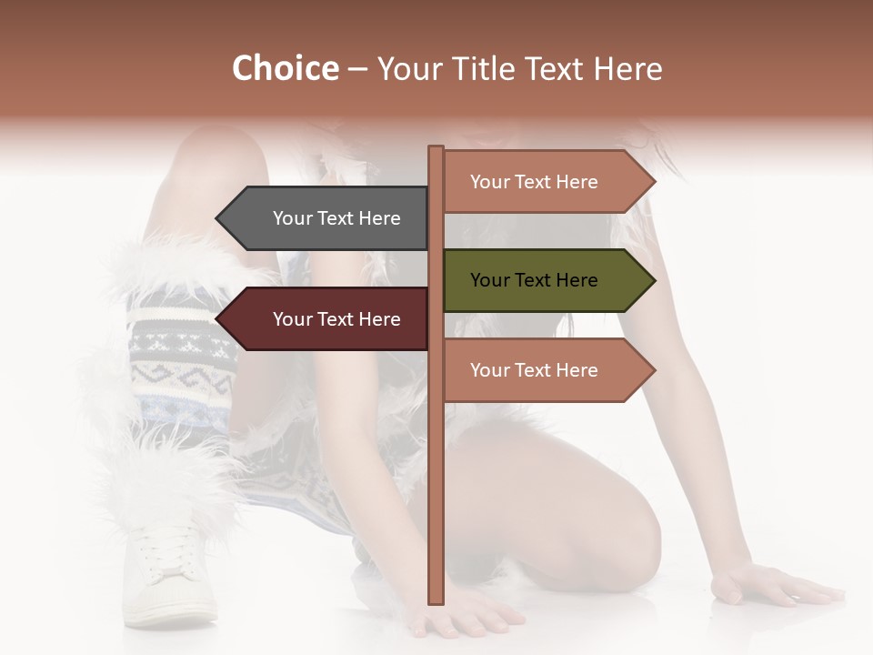 Snowflake Young Cold PowerPoint Template