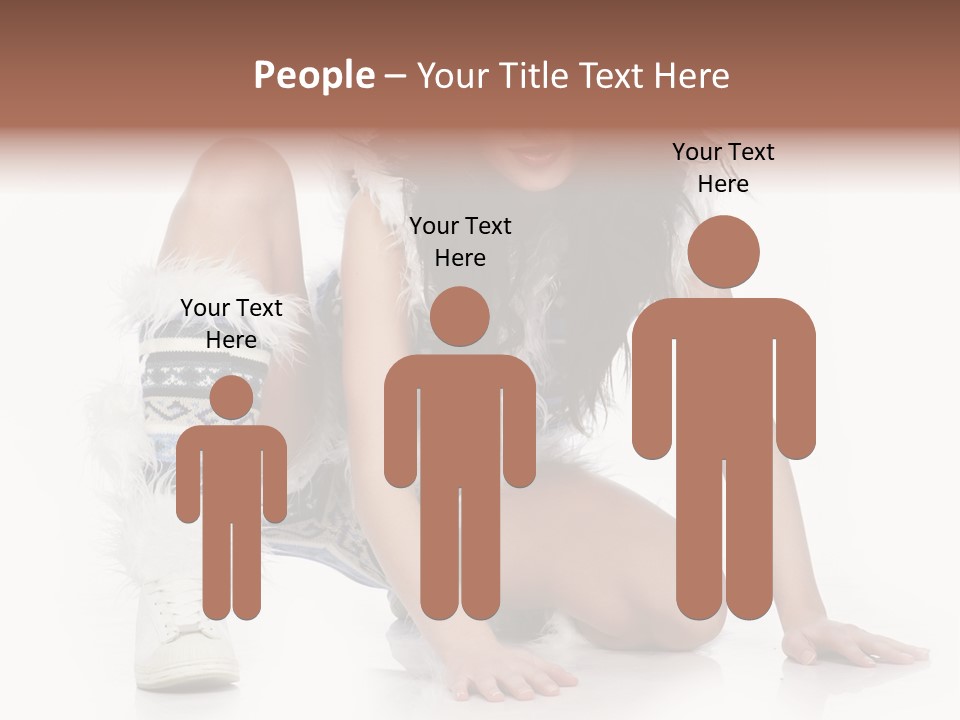 Snowflake Young Cold PowerPoint Template