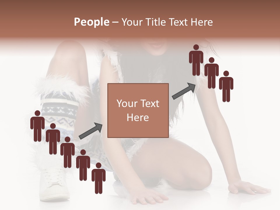 Snowflake Young Cold PowerPoint Template