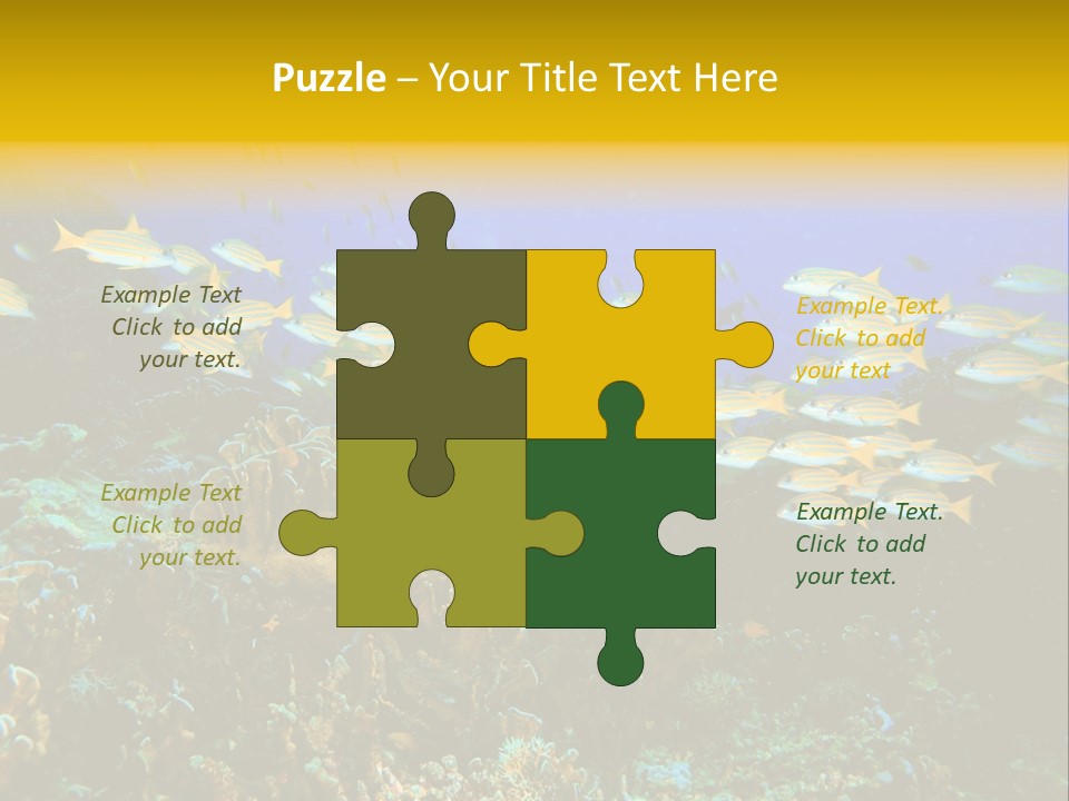 Coral Diver Under PowerPoint Template